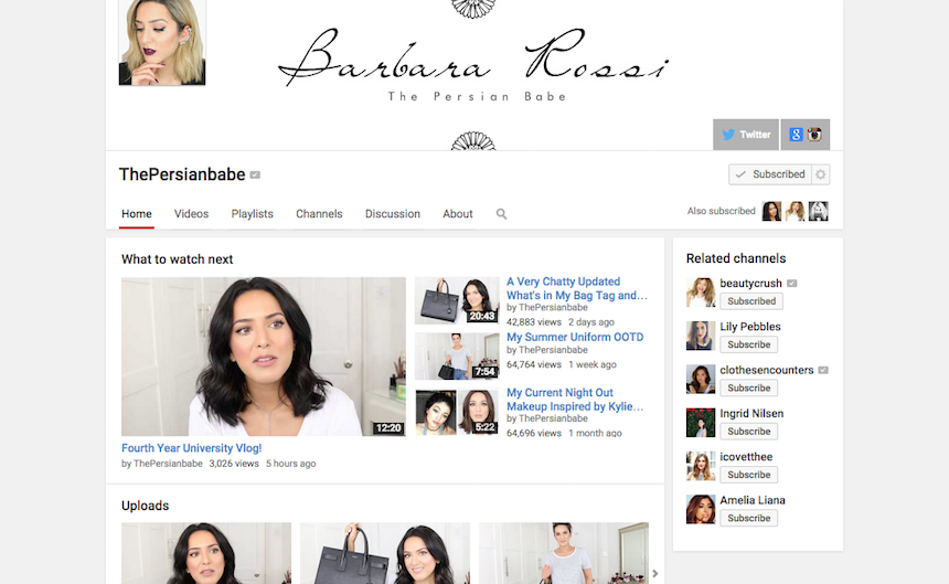 youtube, you tube, vloggers, vlog, current obsession, The Persian Babe youtube, you tube, vloggers, vlog, current obsession, The Persian Babe