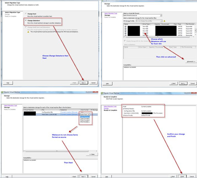 Convert RDM to VMDK in VMware vSphere Virtualization using Storage