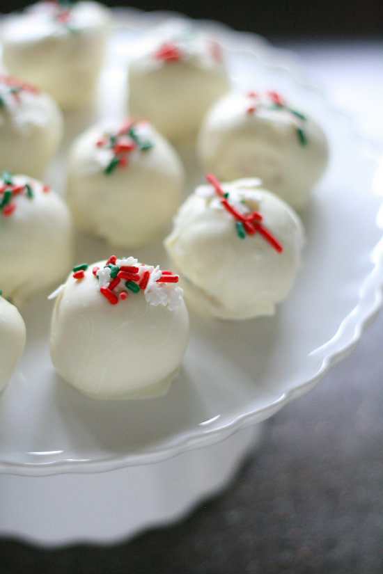 Christmas Funfetti Cake Batter Truffles Christmas Cookies