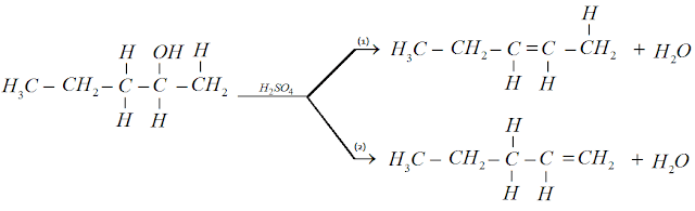 Reaçao desidrataçao pentanol-2