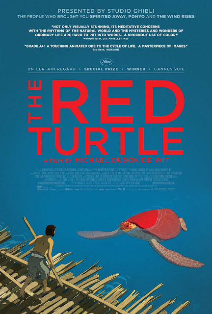 Cartel de la próxima película de Studio Ghibli La Tortuga Roja dirigida por Michaël Dudok de Wit