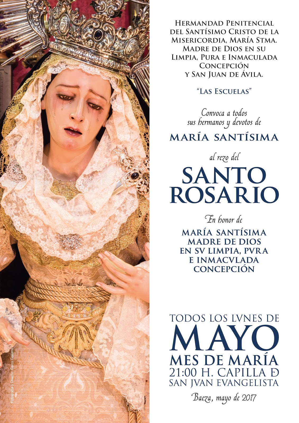 "MISERICORDIA" TODOS LOS LUNES DE MAYO REZO DEL SANTO ROSARIO
