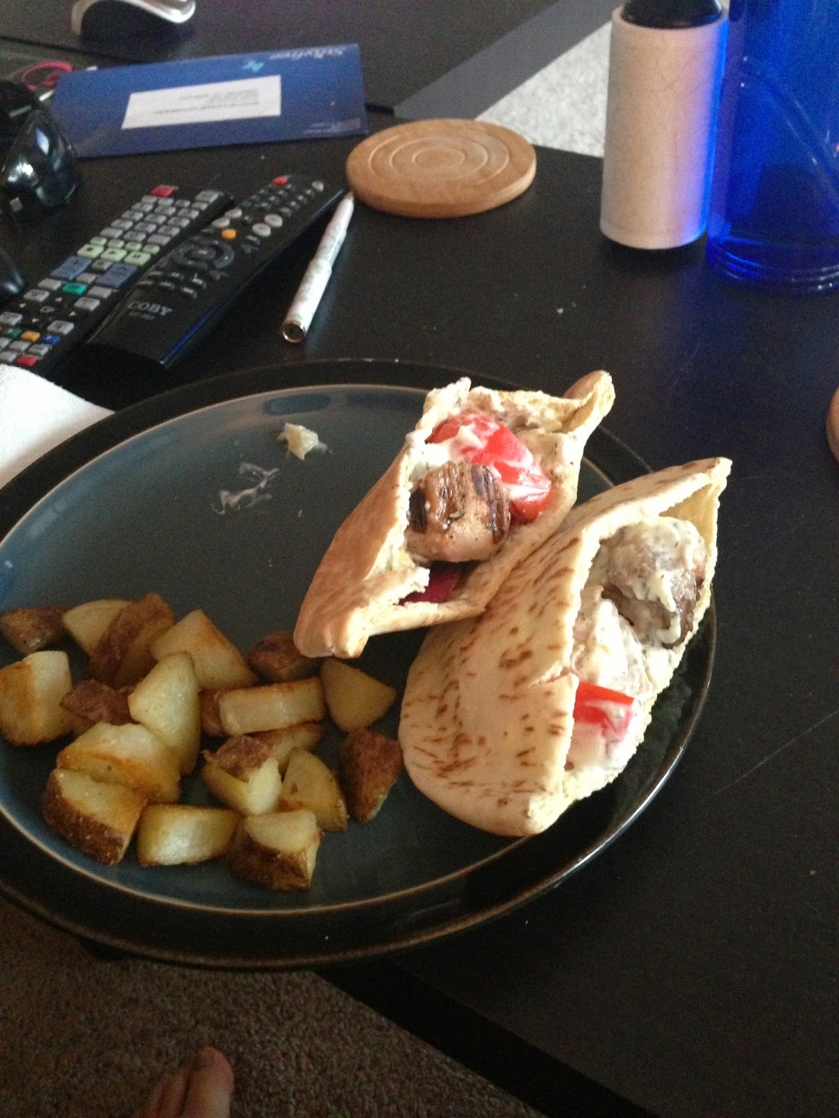 RenfroBasics Greek Pork/Vegetable Kabobs and Lone Star Fish Tacos