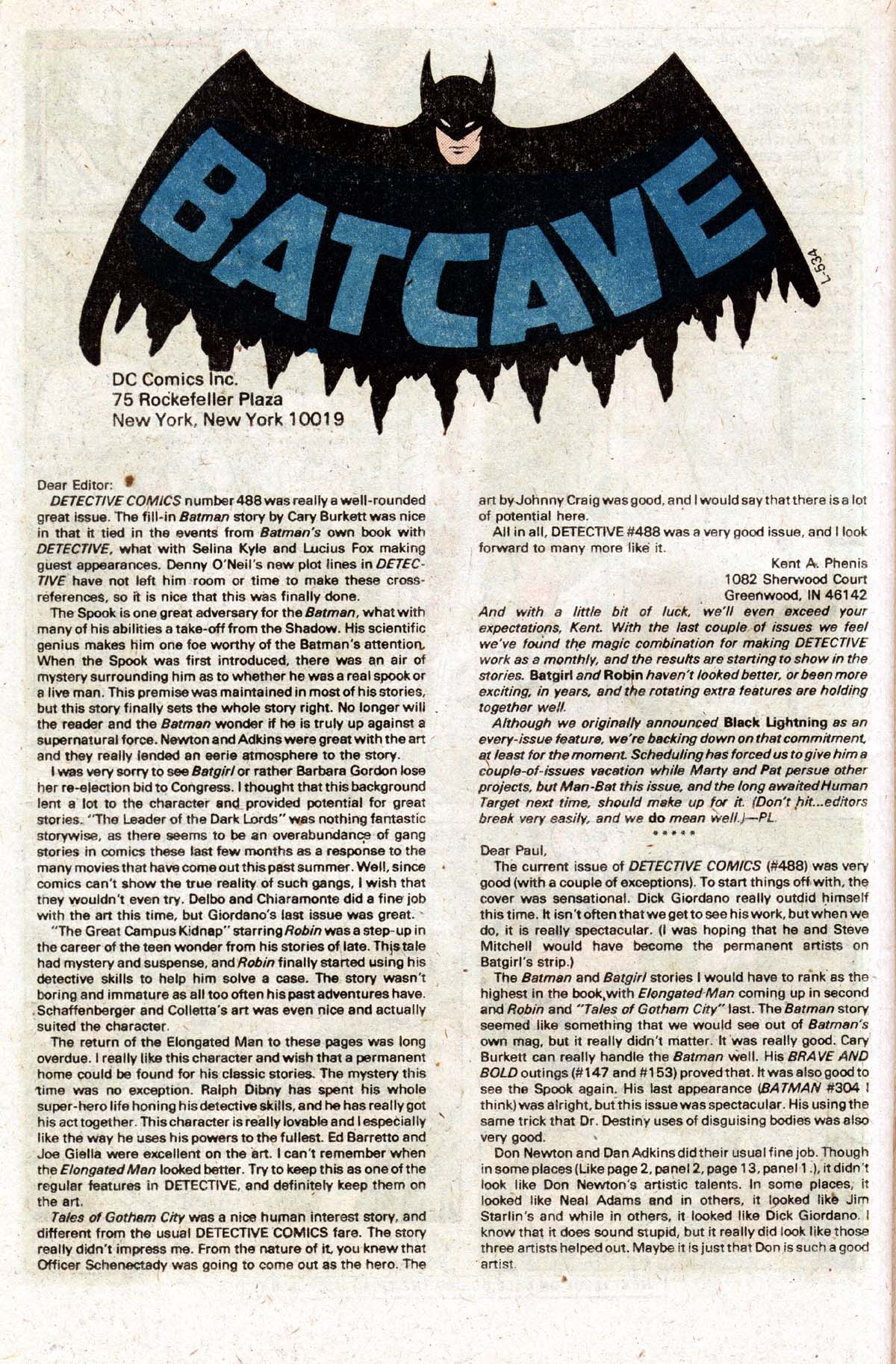 Read online Detective Comics (1937) comic -  Issue #492 - 53