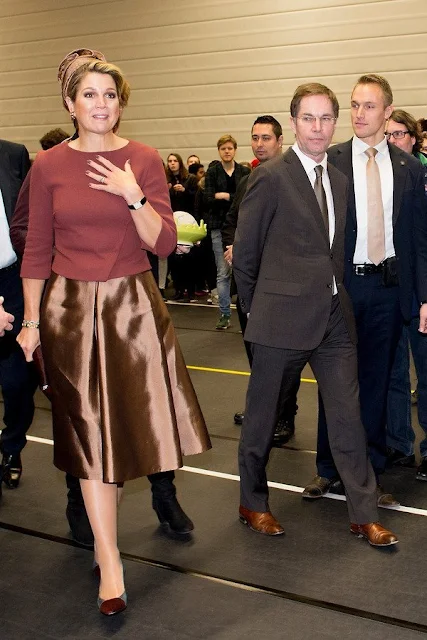 Queen Maxima of The Netherlands attends the opening Almere