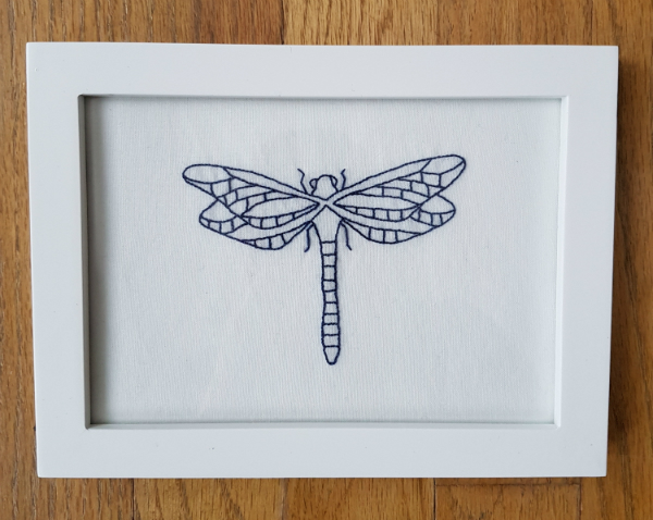 Dragonfly embroidery | DevotedQuilter.blogspot.com