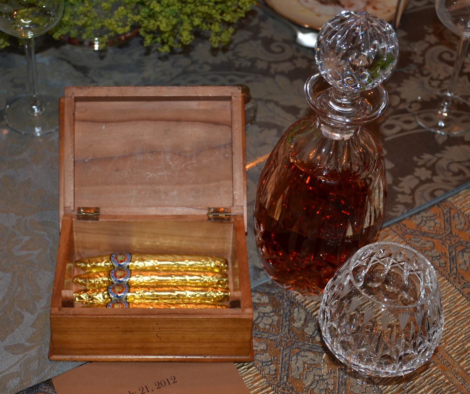 Feast Festive SOB Dinner Coffee and Brandy