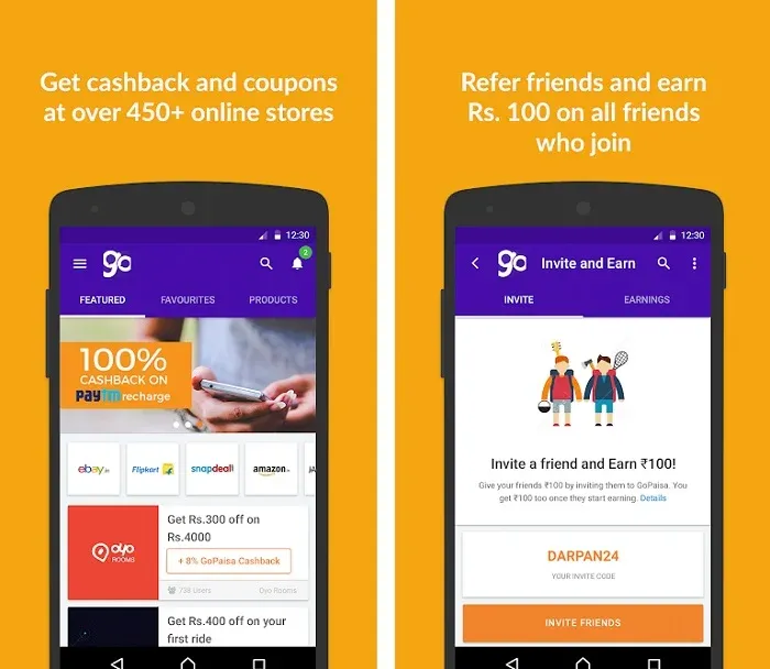 GoPaisa - Earn Money & Help your friends to save Rs.50