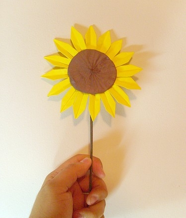 20+ Paling Top Kerajinan Tangan Bunga Matahari Dari Kertas Origami