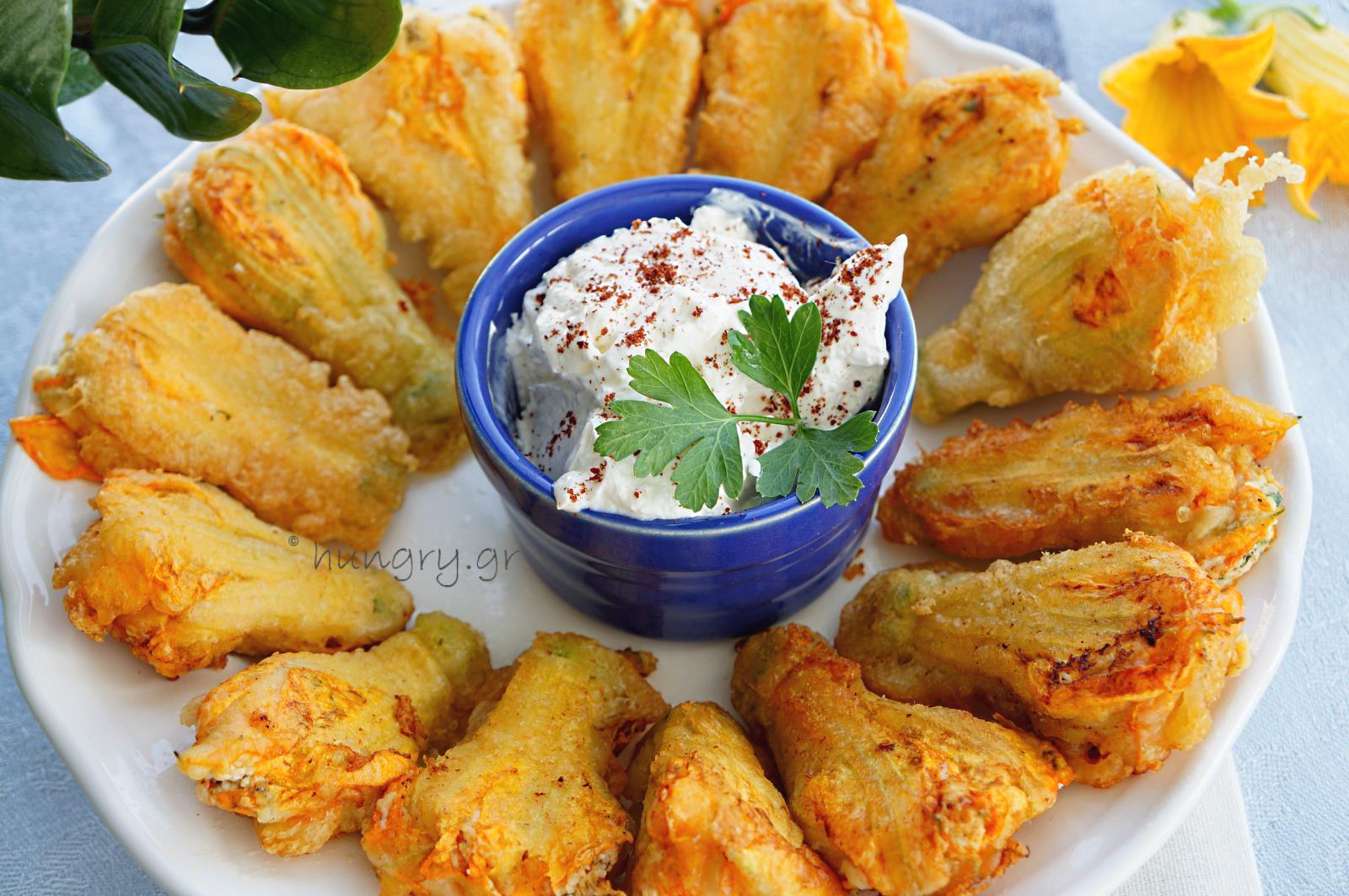 Kitchen Stories Cheese Stuffed Zucchini Flowers