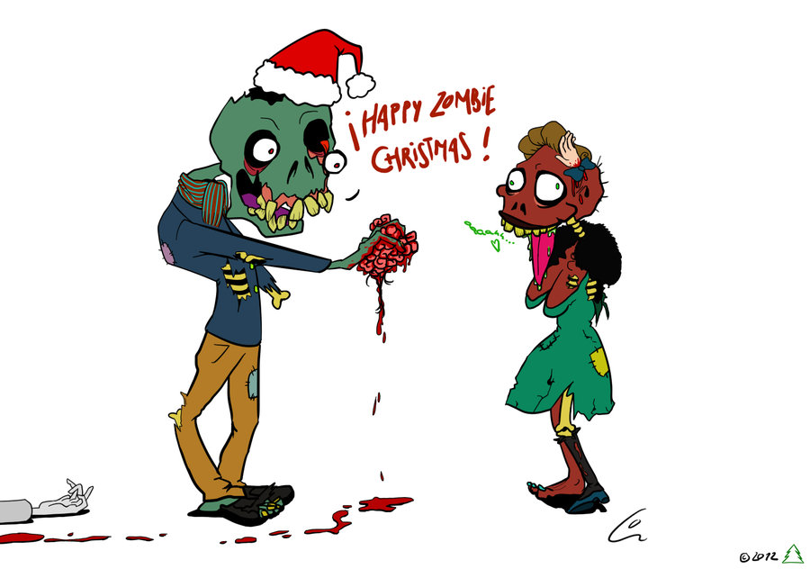 Something wicKED this way comes....: We Wish you a Zombie Christmas ...
