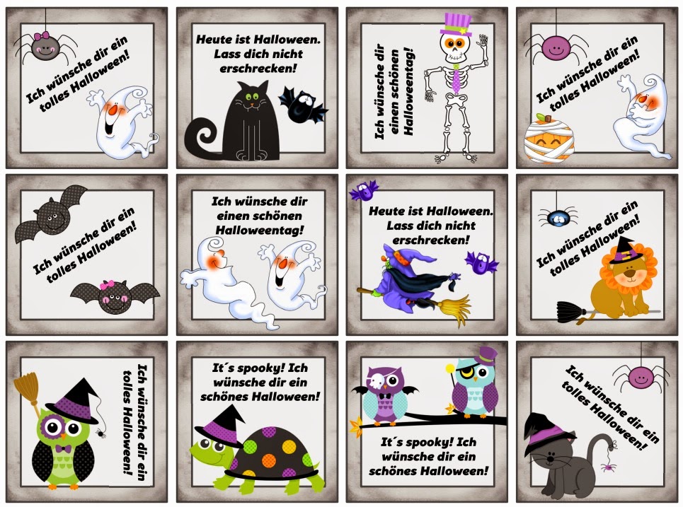 Ideenreise: Grußkärtchen für Halloween und die Herbstferien