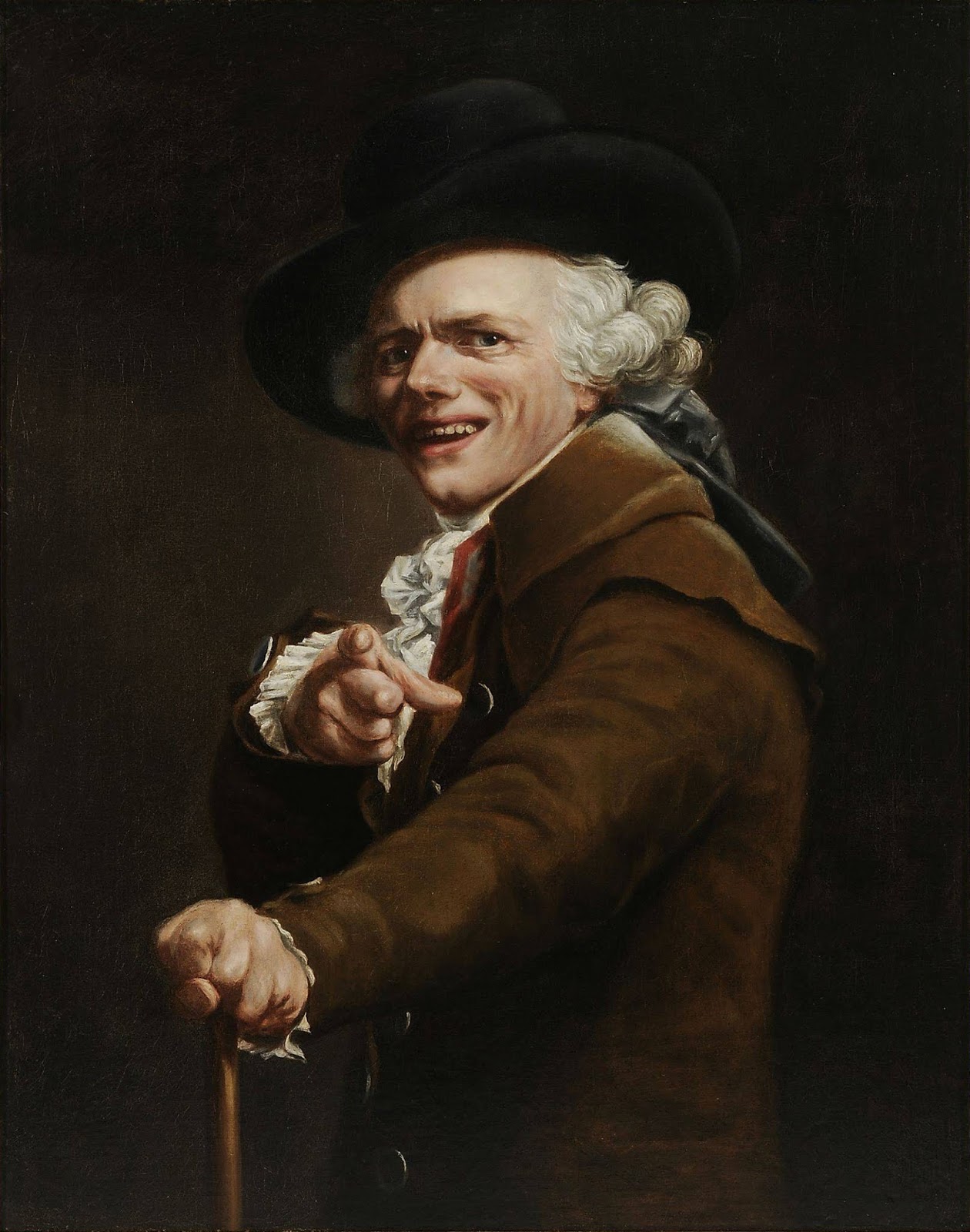 Joseph Ducreux Selfportrait of the artist in the guise of a mocker (1793)