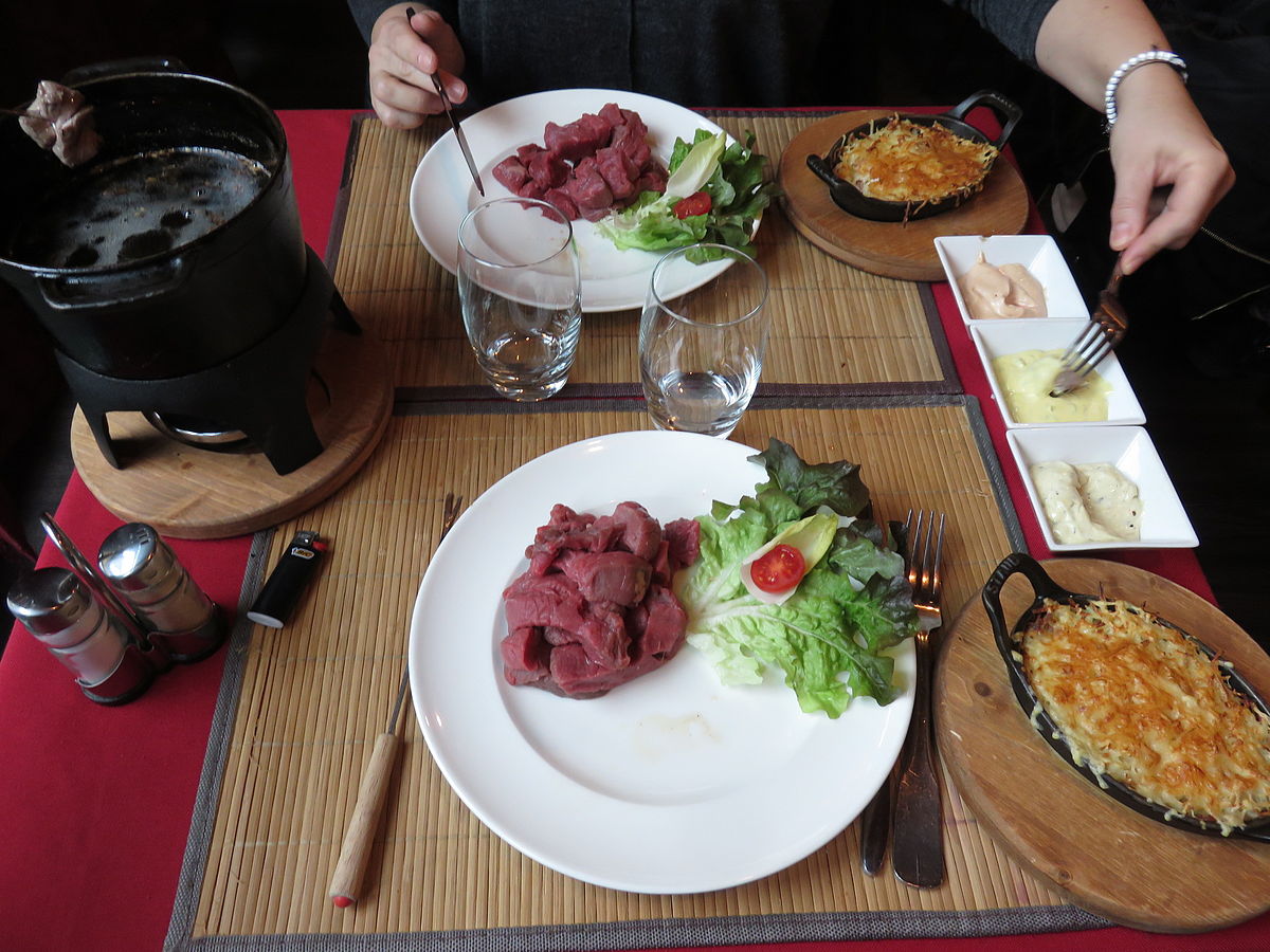 Chen Gai France ) fondue bourguignonne