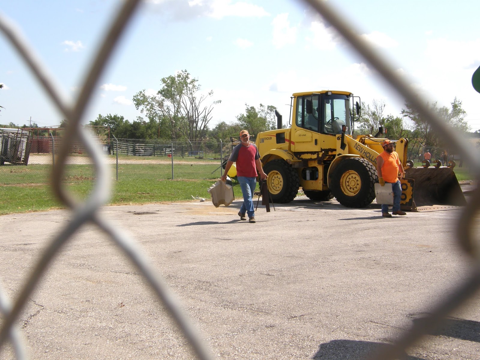 Kansas Transportation KDOT crews assisted with Eureka tornado clean up
