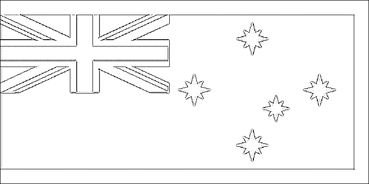 Australian flag coloring