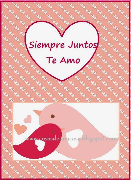 cosas de una casa tarjetas día de los enamorados o san valentín