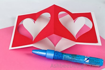 Ashbee Design Silhouette Projects: DIY Valentines • Accordion Cards
