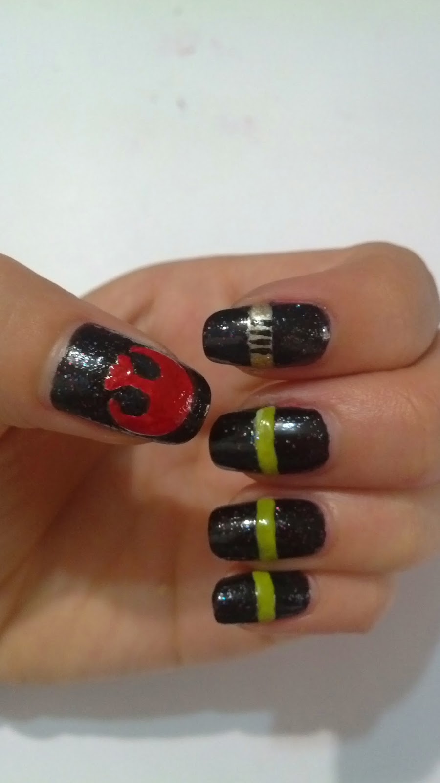 NatioNails LIGHTSABER NAILS