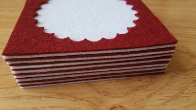 Handmade felt coasters + free printable gift tags Handmade felt coasters + free printable gift tags