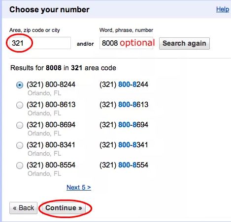 How To Select US Number On Google Voice