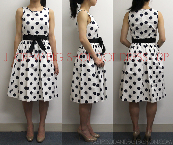 j crew polka dot dress