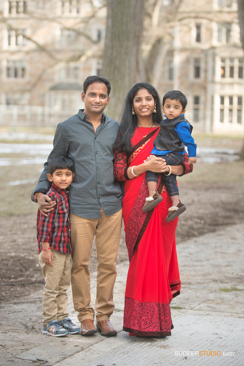 Indian Family Portraits with Grand Parents Ann Arbor Family Portrait