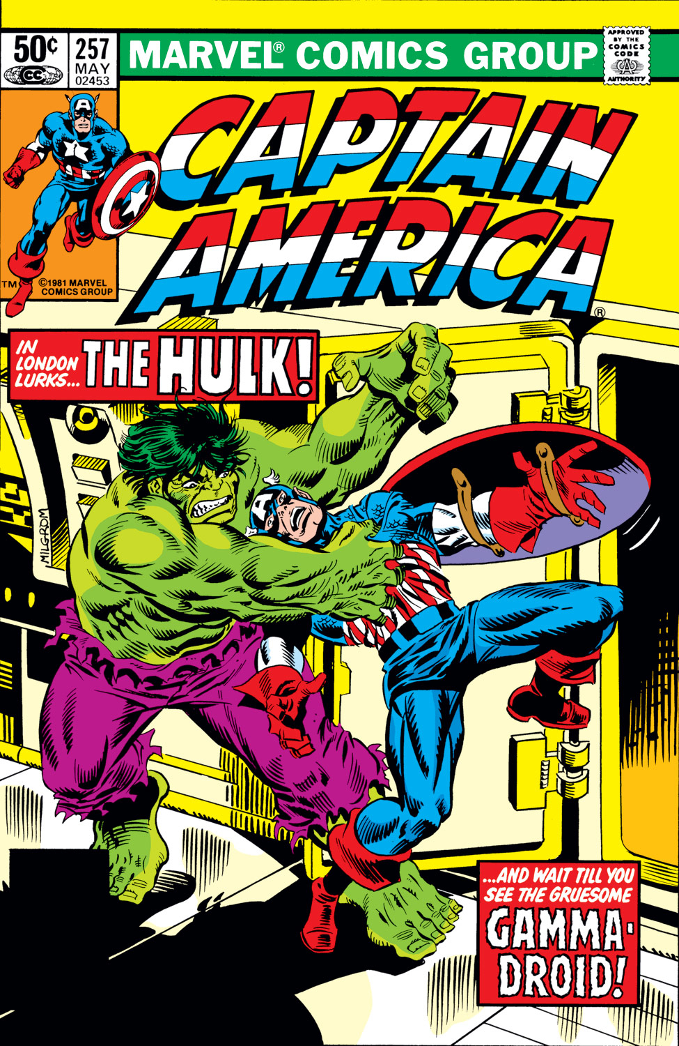 Read online Captain America (1968) comic - Issue #257 - 1