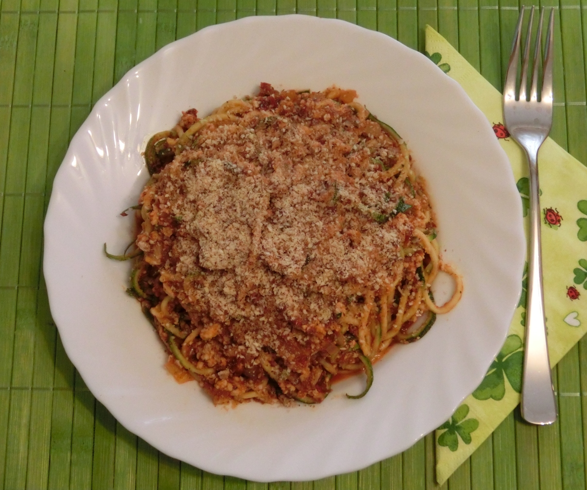 Bhakti Yoginis Blog ZucchiniSpaghetti Bolognese