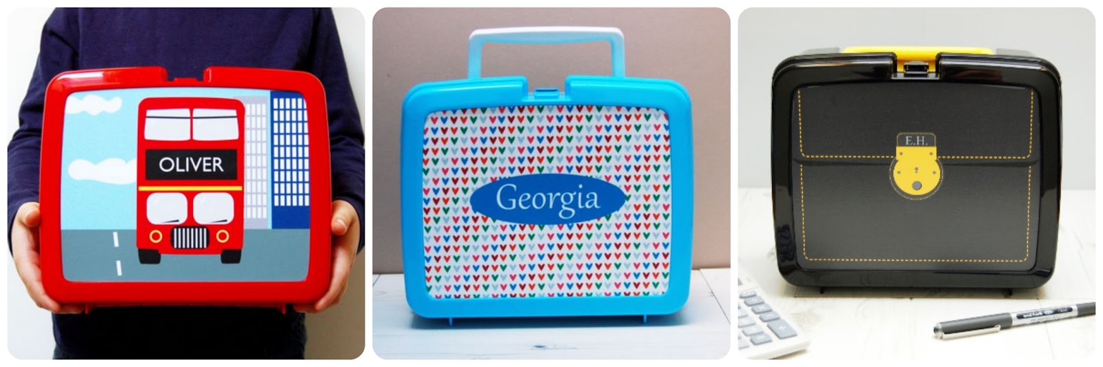 Spotty n Stripy Personalised Lunchboxes