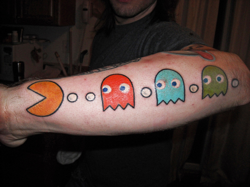 tattoos pacman tattoo designs