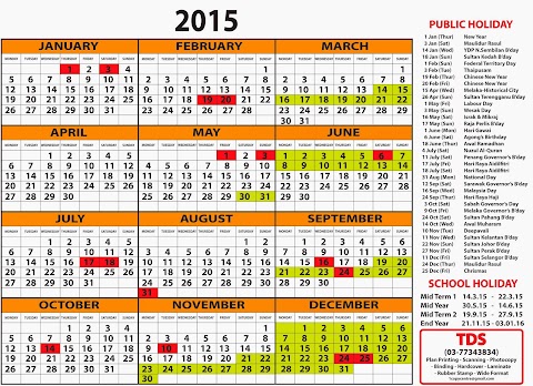 2020 Planner Calendar 2020 Malaysia Cuti Sekolah