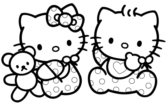 smart hello kitty coloring pages - photo #20
