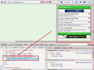 cara menampilkan widget di halaman depan blog