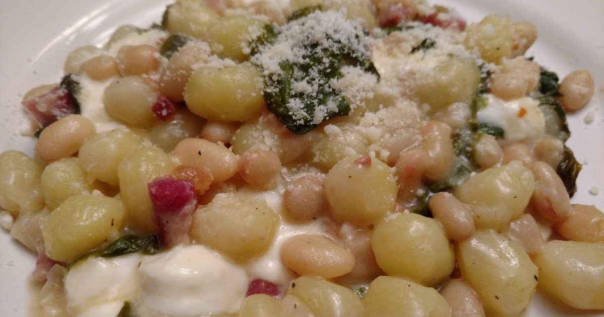 "So what are you making for dinner?" Gnocchi, Pancetta, Swiss Chard