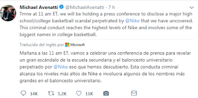 Michael Avenatti acusado de intentar extorsionar a Nike por $25M 