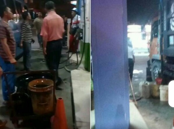 Solar campur air yang dijual di SPBU di Rantauprapat. Solar campur air yang dijual di SPBU di Rantauprapat.