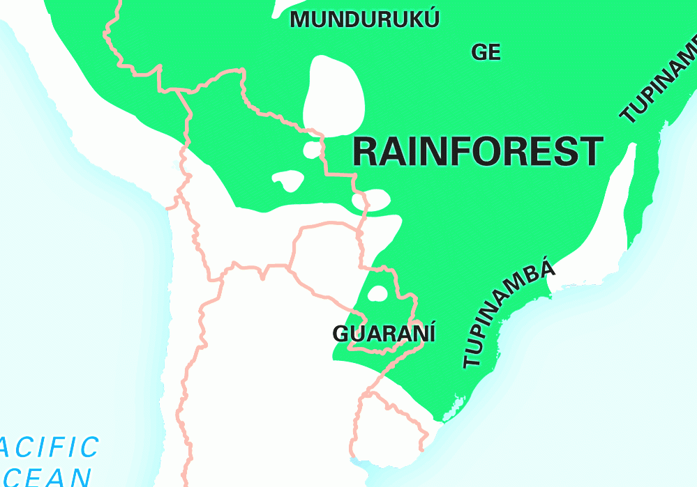 Amazon Rainforest Tropical Forest Map