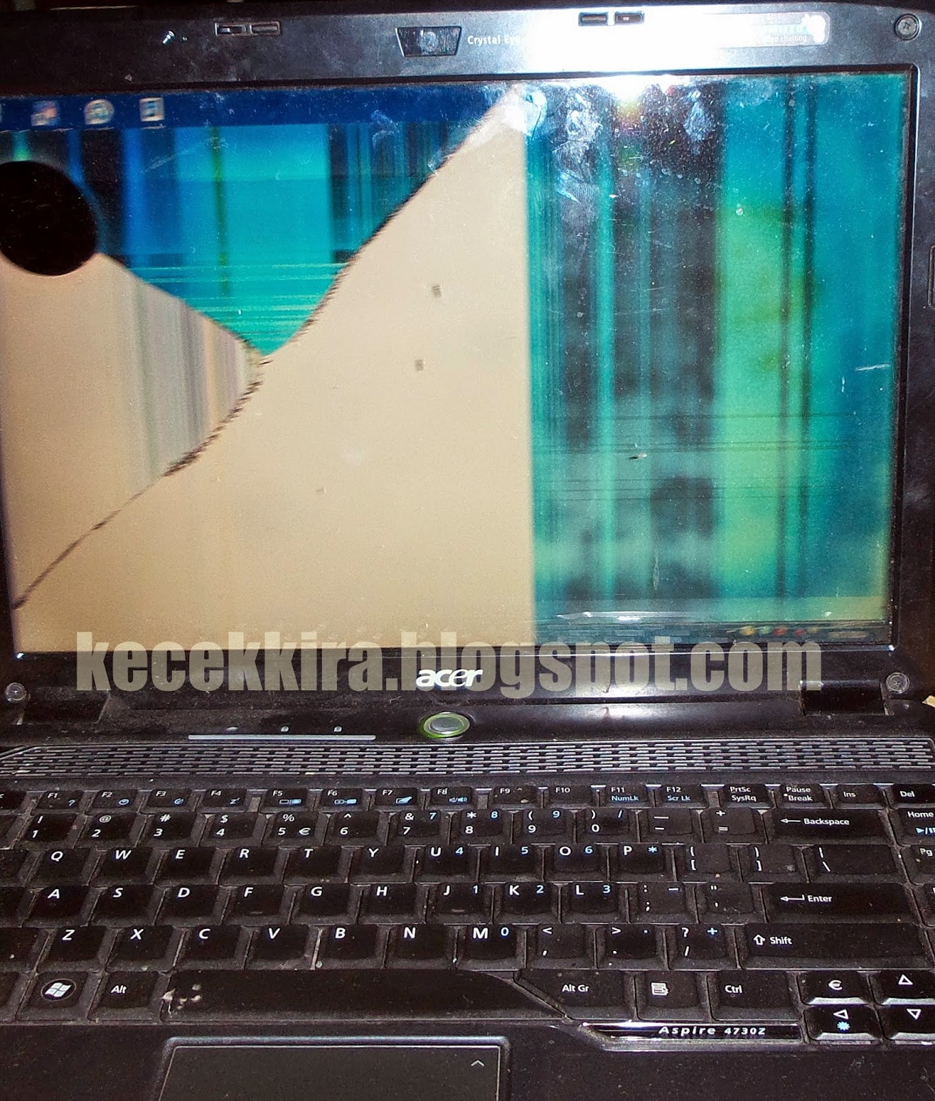 Pokcik Blogger Skrin laptop rosak