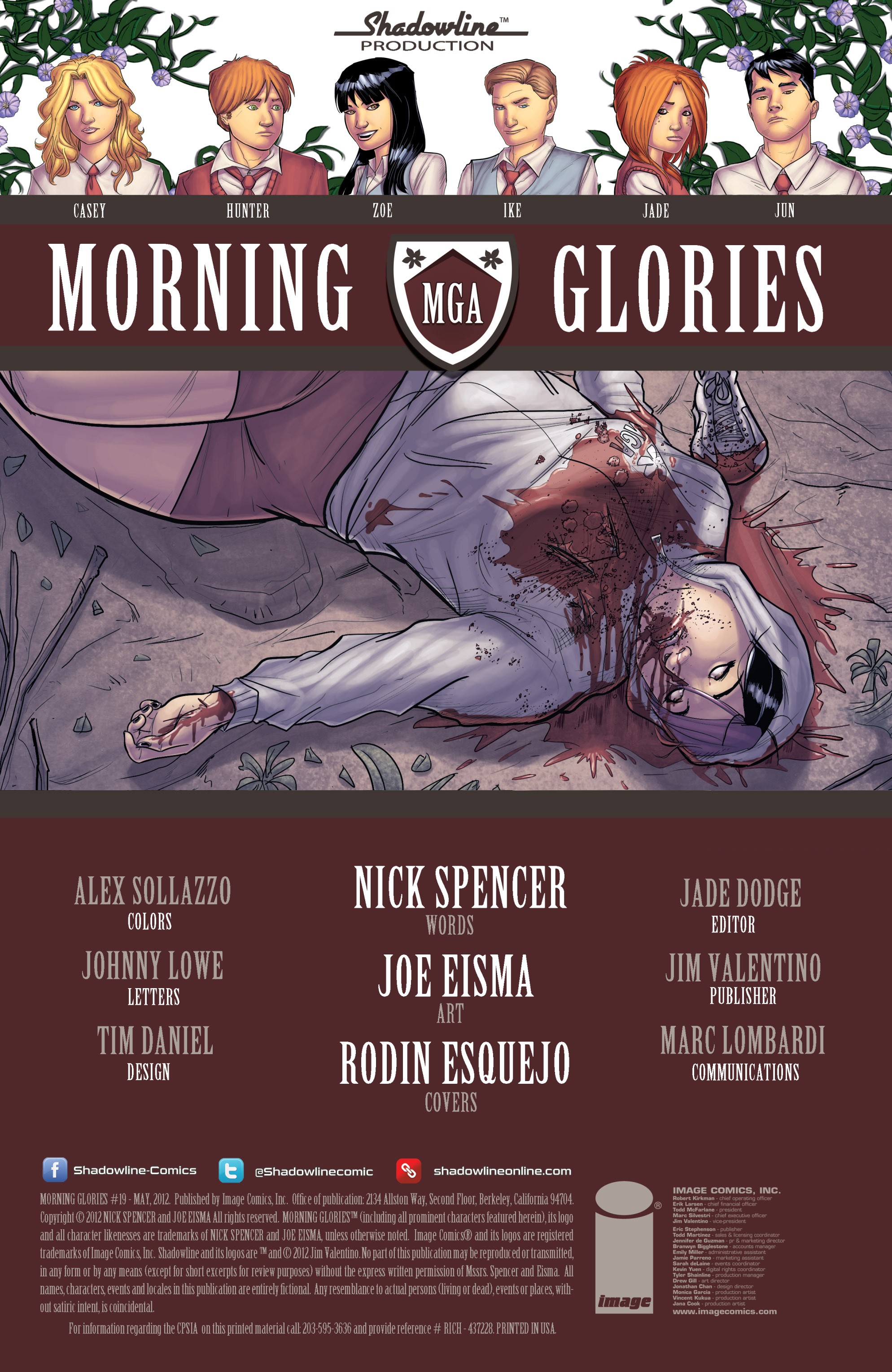 Read online Morning Glories comic -  Issue #19 - 2