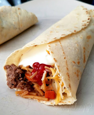 Beef and Rice Burritos