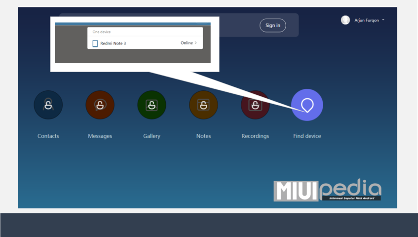 pastikan Akun Mi anda sudah terlihat "online" pastikan Akun Mi anda sudah terlihat "online"