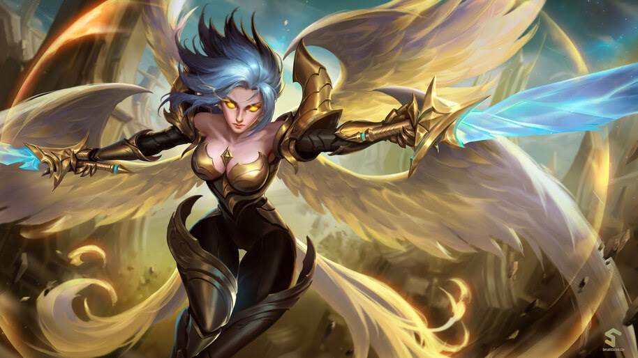 Kayle, LoL, Art, 4K, #3.2214