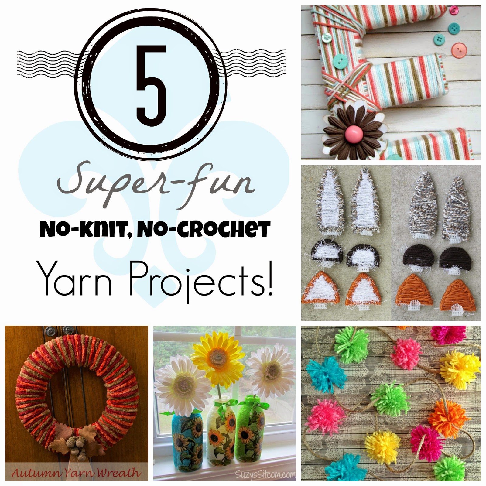 5 No Knit No Crochet Yarn Projects Muslin And Merlot