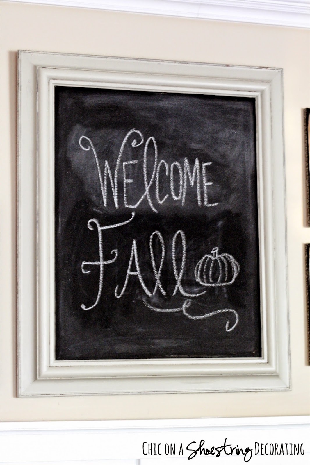 Chic on a Shoestring Decorating Black & Orange Fall Decor