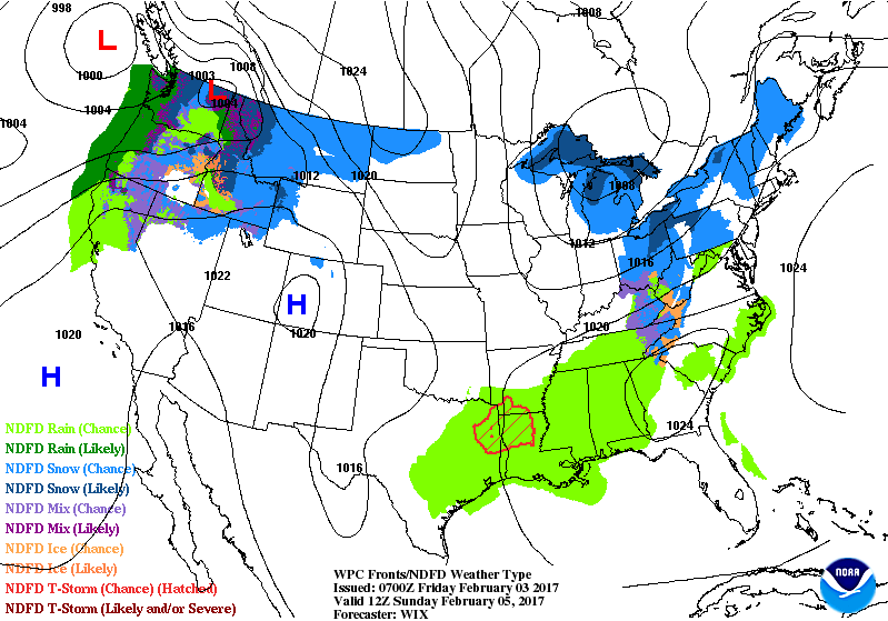 National Surface Map for Sunday at 7 am National Surface Map for Sunday at 7 am