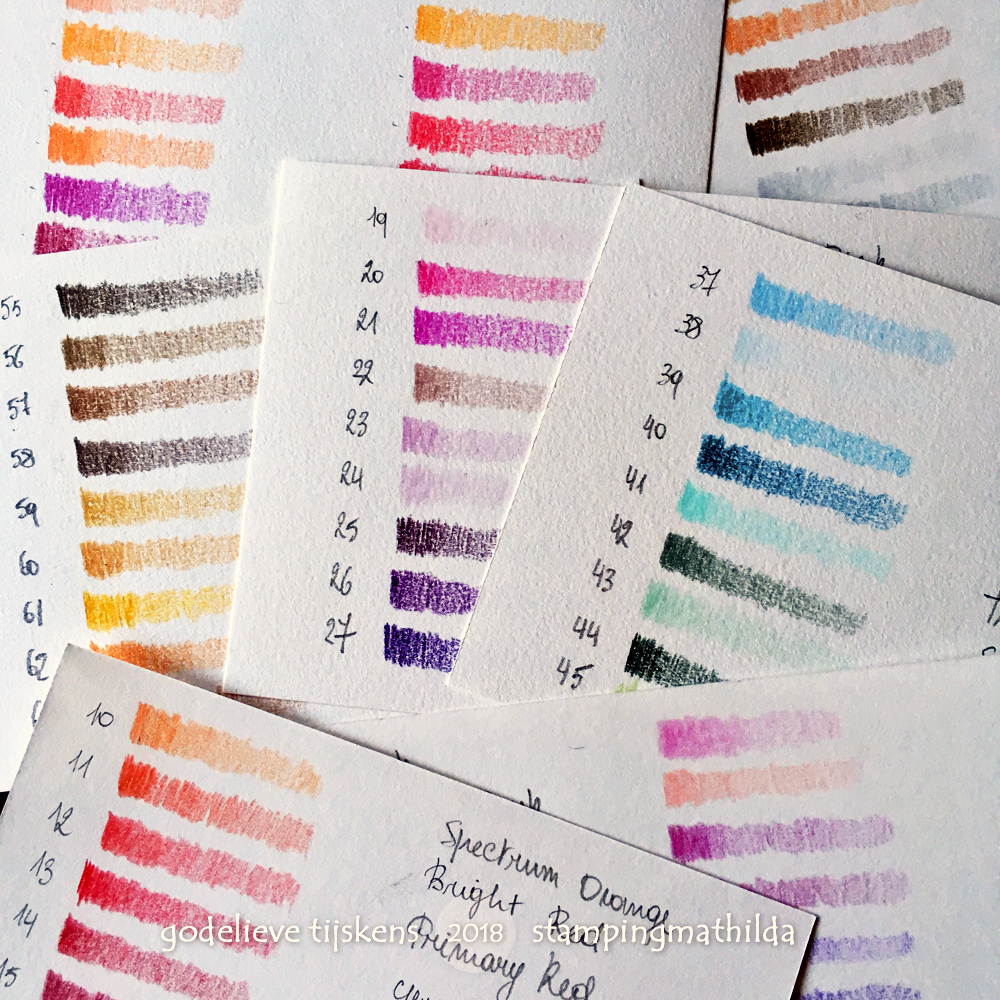 StampingMathilda Colored Pencils Swatches