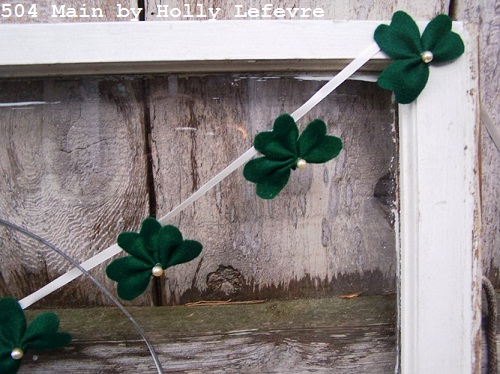 St. Patrick's Day Shamrock garland