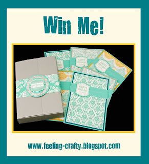 Win a Box of Birthday Cards featuring the beautiful Eastern Elegance Designer Series Papers and Label Love Stamp Set from Stampin' Up!  Visit Bekka's Blog to find out how