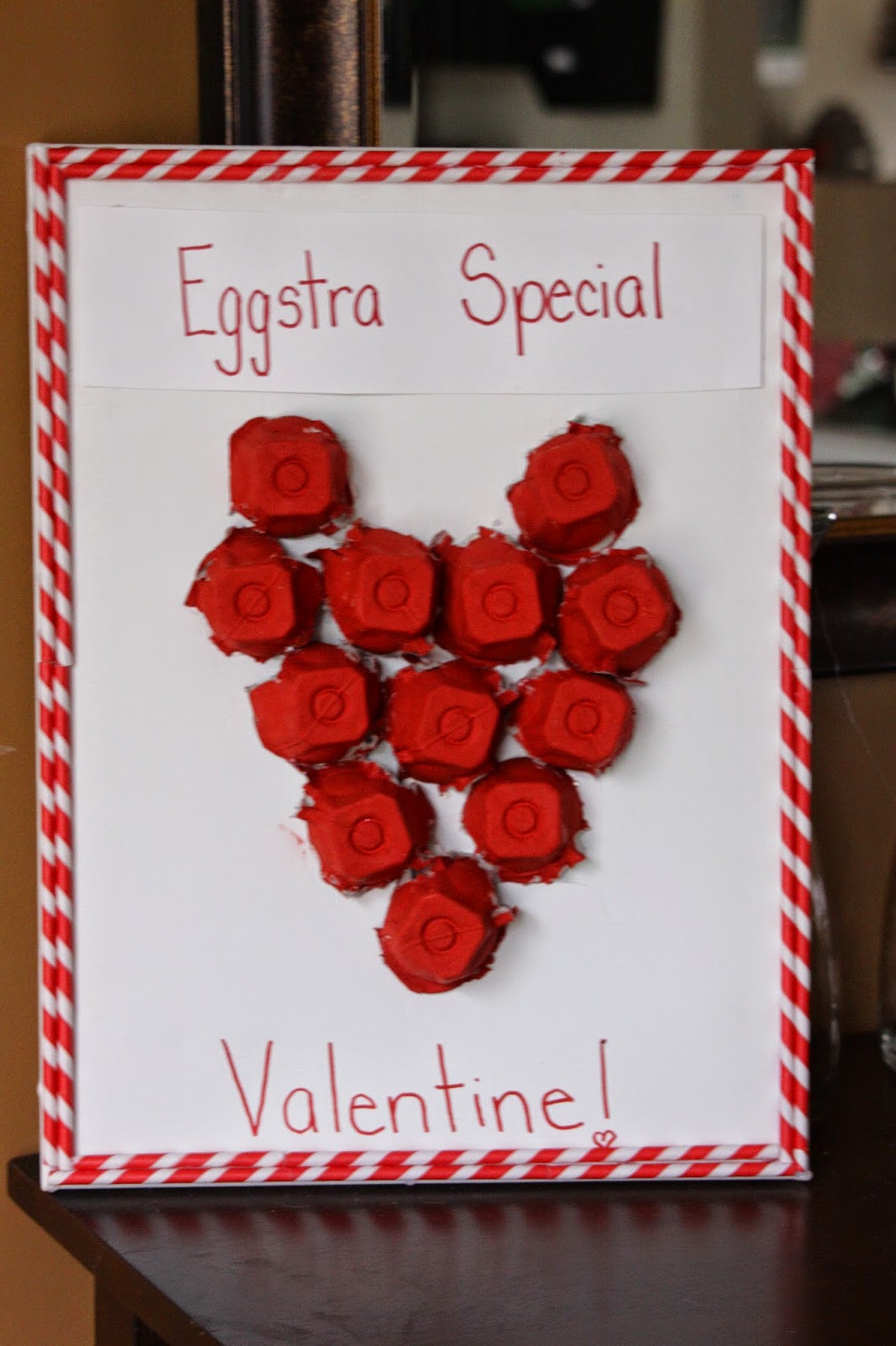 Our Pinteresting Family: Egg Carton Valentine Idea